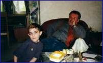 August 2000 Einschulungsfeier mit Papa